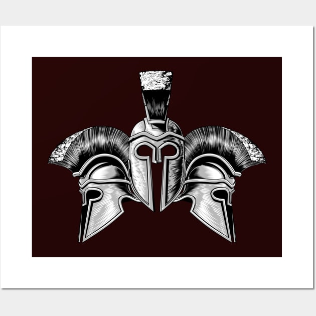 Trojan Helmet Wall Art by NewWorldIsHere